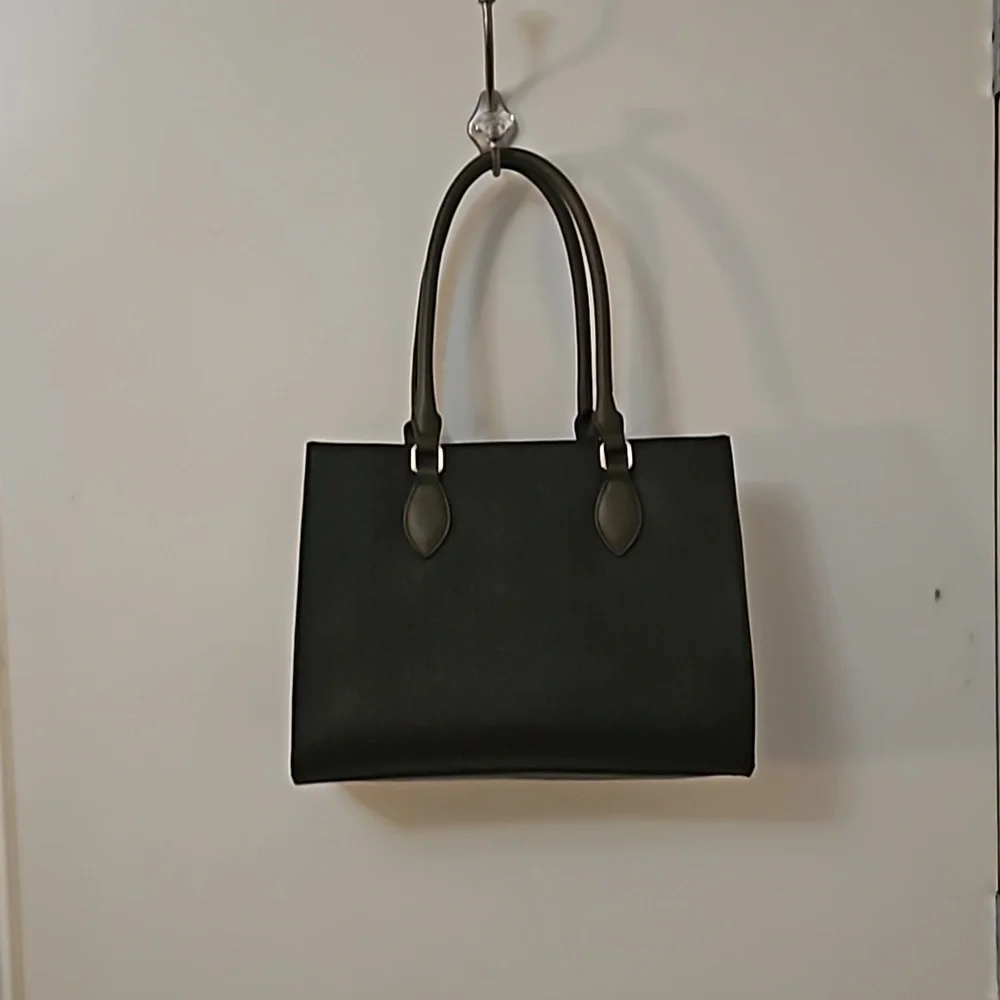 GUESS 1990s Olive Trim Oak Park Logo Tote Handbag